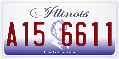 IL license plate A156611
