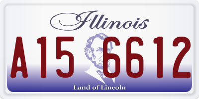IL license plate A156612