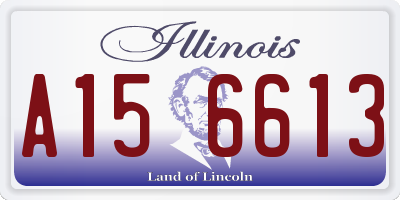 IL license plate A156613