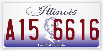 IL license plate A156616