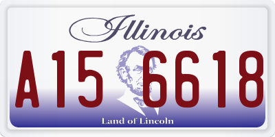 IL license plate A156618