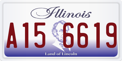 IL license plate A156619