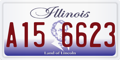 IL license plate A156623