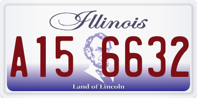 IL license plate A156632