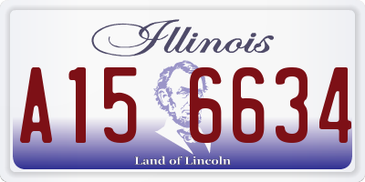 IL license plate A156634