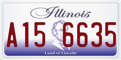 IL license plate A156635