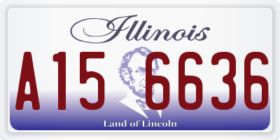 IL license plate A156636