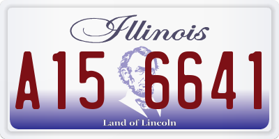IL license plate A156641