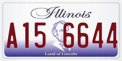 IL license plate A156644