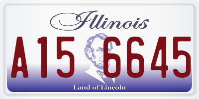 IL license plate A156645