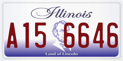 IL license plate A156646