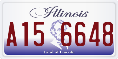 IL license plate A156648