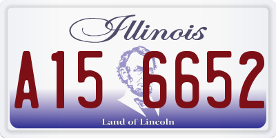 IL license plate A156652