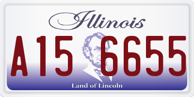 IL license plate A156655