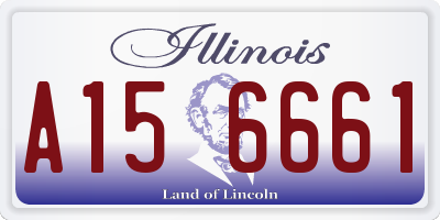 IL license plate A156661