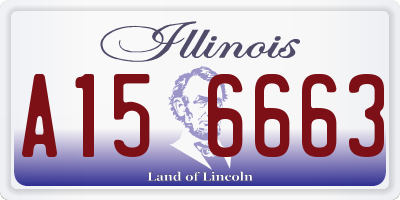 IL license plate A156663