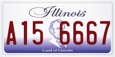 IL license plate A156667