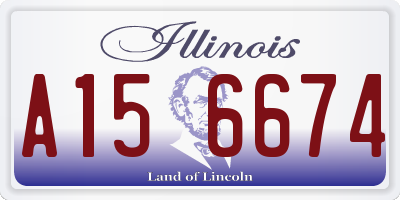 IL license plate A156674