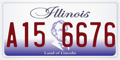 IL license plate A156676