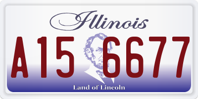 IL license plate A156677