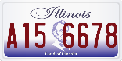 IL license plate A156678