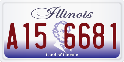 IL license plate A156681