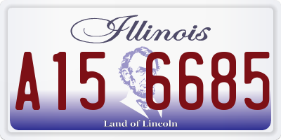 IL license plate A156685