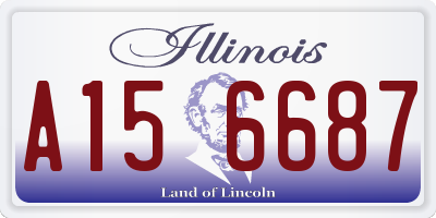 IL license plate A156687