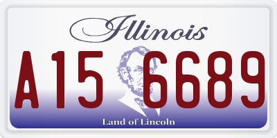 IL license plate A156689