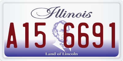 IL license plate A156691