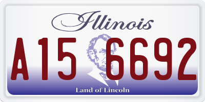 IL license plate A156692