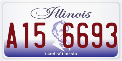 IL license plate A156693