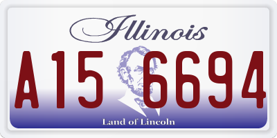 IL license plate A156694