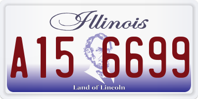 IL license plate A156699