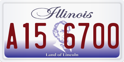IL license plate A156700