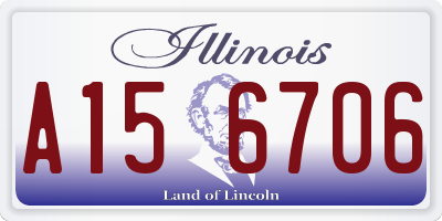 IL license plate A156706