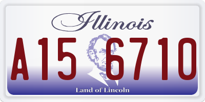 IL license plate A156710