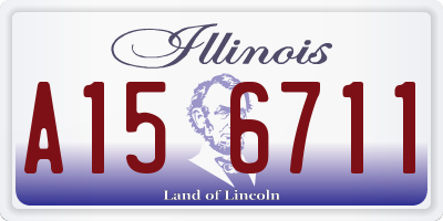 IL license plate A156711