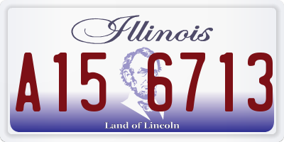 IL license plate A156713