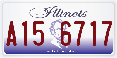 IL license plate A156717