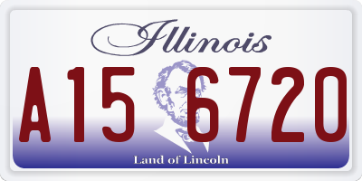 IL license plate A156720