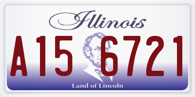 IL license plate A156721