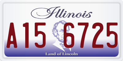 IL license plate A156725