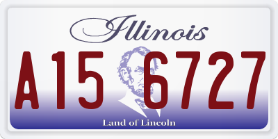 IL license plate A156727