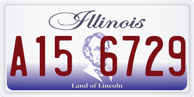 IL license plate A156729