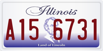 IL license plate A156731