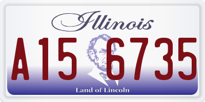 IL license plate A156735