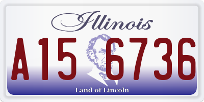IL license plate A156736