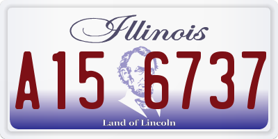 IL license plate A156737