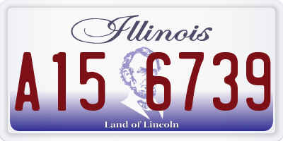 IL license plate A156739